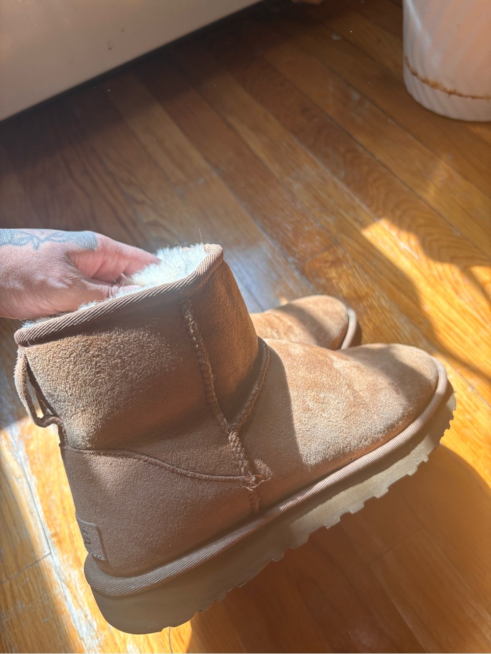 UGG Classic Mini Winter Boots in Chestnut